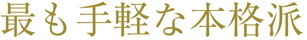 最も手軽な本格派